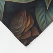 Ein schöner Waldwolf Fleece Blanket (Ecke)