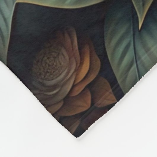 Ein schöner Waldwolf Fleece Blanket (Ecke)