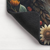 Ein schöner Waldwolf Mousepad (Ecke)