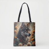 Ein schöner Waldwolf Tasche (Vorderseite)
