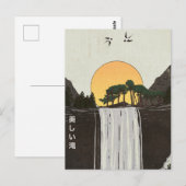 Ein schöner Wasserfall Postkarte (Vorne/Hinten)