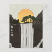 Ein schöner Wasserfall Postkarte (Vorderseite)