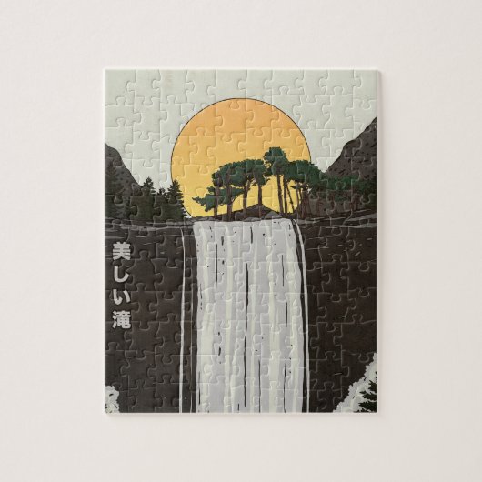 Ein schöner Wasserfall Puzzle (Vertikal)