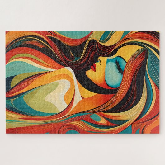 Ein schönes abstraktes Porträt Puzzle (Horizontal)