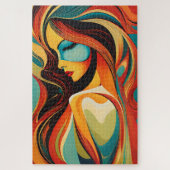 Ein schönes abstraktes Porträt Puzzle (Vertikal)