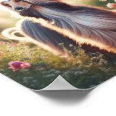 Ein schönes afghanisches Hound Poster (Ecke)