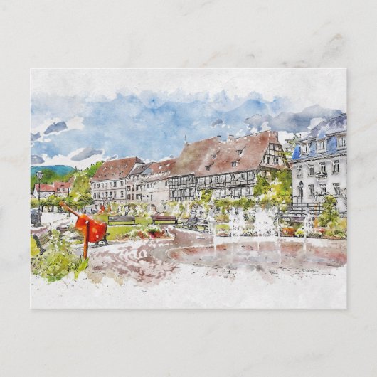 Ein schönes Anwesen Postkarte (Vorderseite)