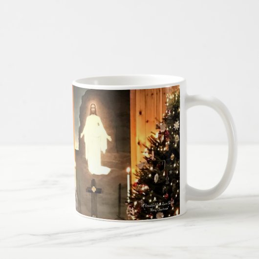 Ein schönes Bärn-Fluss-Kirchen-Weihnachten Kaffeetasse (Rechts)