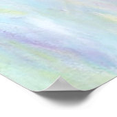 Ein schönes Bild einer Frau, die meditiert Poster (Ecke)