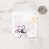 Ein schönes, Bohemisch Inspiriert Design auf einer Mitteilungskarte (Vorderseite/Rückseite Beispiel)