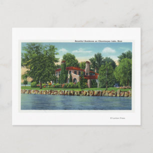 Ein schönes Chautauqua Lake Residence Postkarte