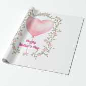 Ein schönes Design zum Muttertag - Pastellrosa Geschenkpapier (Ungerollt)