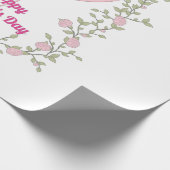 Ein schönes Design zum Muttertag - Pastellrosa Geschenkpapier (Ecke)