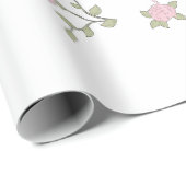 Ein schönes Design zum Muttertag - Pastellrosa Geschenkpapier (Rolleneckpunkt)