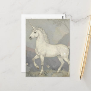 Ein schönes Einhorn  Postkarte