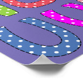 Ein schönes farbenfroh Plakat mit den ABCs für die (Ecke)