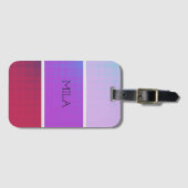 Ein schönes Farbspektrum lila Gepäckanhänger (Vorderseite (Horizontal))