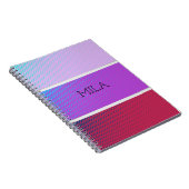 Ein schönes Farbspektrum lila Notizblock (Rechte Seite)