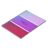 Ein schönes Farbspektrum lila Notizblock (Linke Seite)