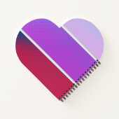 Ein schönes Farbspektrum lila Notizblock (Rückseite)