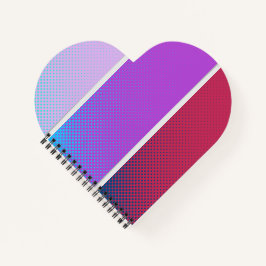 Ein schönes Farbspektrum lila Notizblock