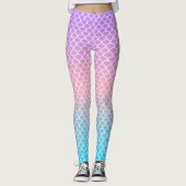 Ein schönes Farbspektrum von Meerjungfrau Leggings (Vorderseite)