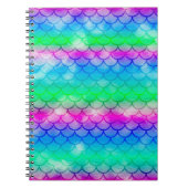 Ein schönes Farbspektrum von Meerjungfrau Notizblock (Vorderseite)