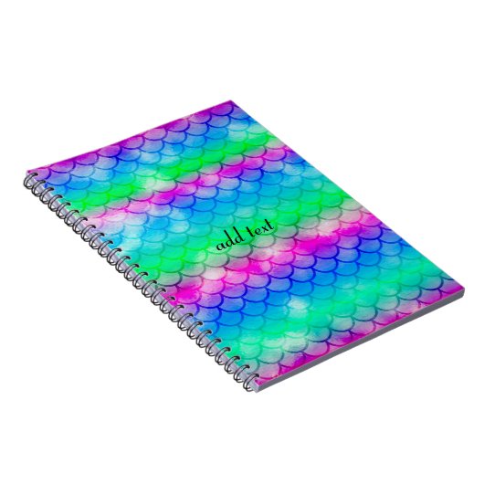 Ein schönes Farbspektrum von Meerjungfrau Notizblock (Rechte Seite)