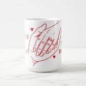 'Ein Schönes Geschenk' Farbveränderliche Tasse (Zentrum)