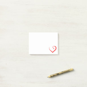 Ein schönes Herz Post-it-Notizen Post-it Klebezettel
