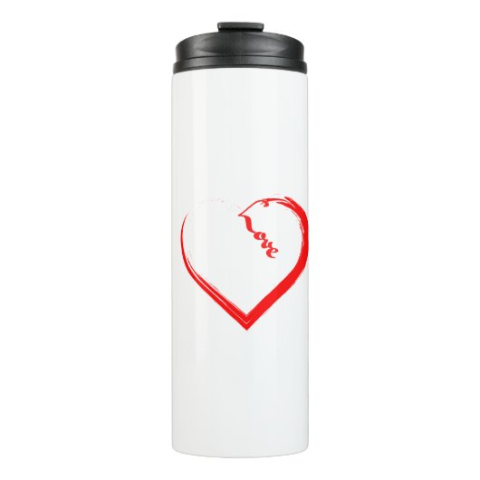 Ein schönes Herz Thermosbecher (Vorderseite)