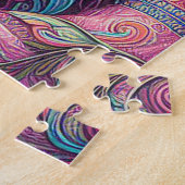 Ein schönes Hippie Girl Puzzle (Seite)