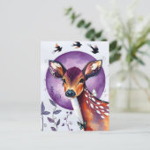 Ein schönes Hirsch Postkarte (Stehend Vorderseite)