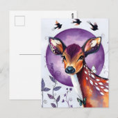 Ein schönes Hirsch Postkarte (Vorne/Hinten)