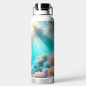 Ein schönes Korallenriff Trinkflasche (Rückseite)