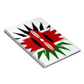 Ein schönes, lebendiges kenianisches Flaggenmuster Notizblock (Rechte Seite)