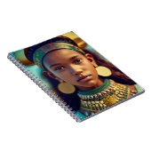 Ein schönes Mädchen aus den ostafrikanischen Stämm Notizblock (Rechte Seite)