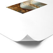 Ein schönes Mädchenportrait Poster (Ecke)