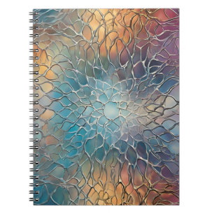 Ein schönes Notebook mit Abstrakter Metallik-Kunst Notizblock