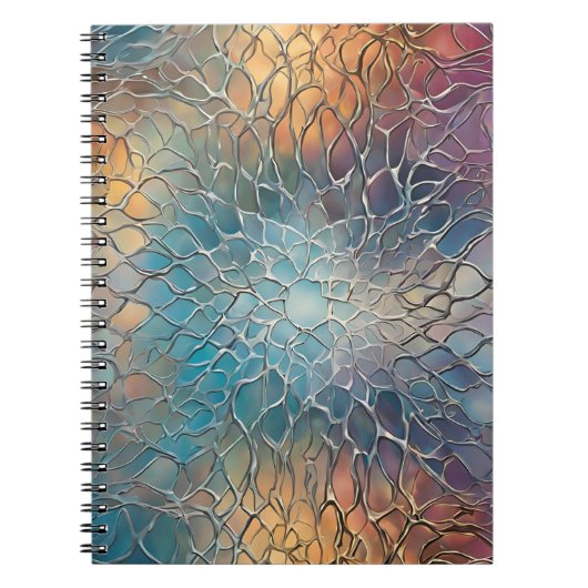 Ein schönes Notebook mit Abstrakter Metallik-Kunst Notizblock (Vorderseite)