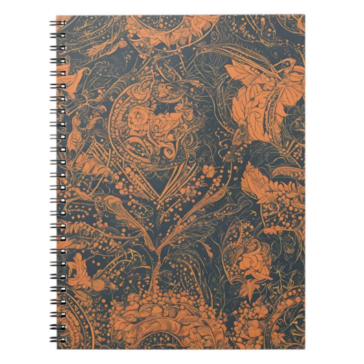 Ein schönes Notebook mit eleganter botanischer Kun Notizblock (Vorderseite)