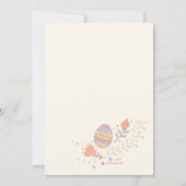 Ein schönes Osterkranz-Foto Einladung (Rückseite)