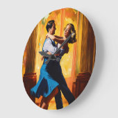 Ein schönes Paar Tanzwall Uhr könnte (Winkel)