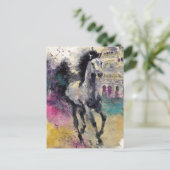 Ein schönes Pferd Postkarte (Stehend Vorderseite)