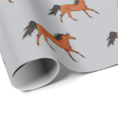 Ein schönes Pferdewackelpapier Geschenkpapier (Rolleneckpunkt)