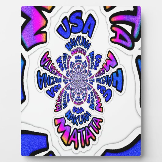 Ein schönes phantastisches Zitat-Design der USA Fotoplatte (Vorderseite)