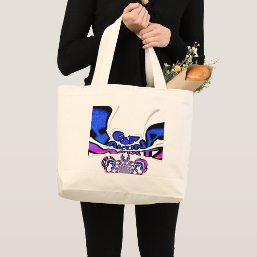 Ein schönes phantastisches Zitat-Design der USA Jumbo Stoffbeutel (Vorderseite (Produkt))