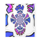 Ein schönes phantastisches Zitat-Design der USA Notizblock (Vorderseite)