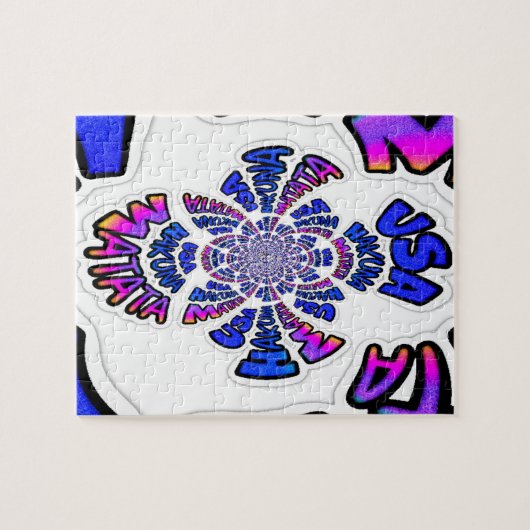 Ein schönes phantastisches Zitat-Design der USA Puzzle (Horizontal)