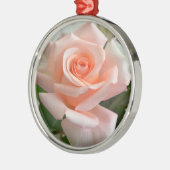 Ein schönes rosa Rose Premium Rund Ornament (Links)